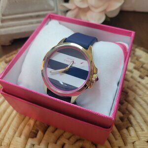 Juicy Couture Jetsetter Watch in Navy Blue. Silicone Strap